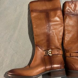 Sam Edelman brand new knee high brown leather riding boots